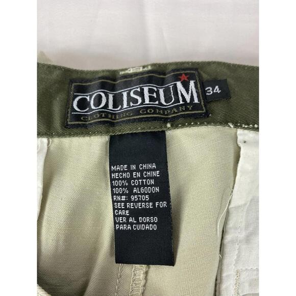 Coliseum Men's Cargo Shorts Size 36 New with Tags Color :Stone - Picture 7 of 12
